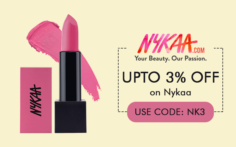 GET UPTO 3% OFF on Purchase of NYKAA  E-Gift Card